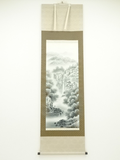 JAPANESE HANGING SCROLL / HAND PAINTED / LANDSCAPE